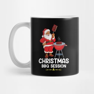 Christmas BBQ Session Tee, Funny Santa Claus Grillers bbq season Gifts Mug